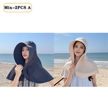 Sun Protection UV Protection Large Brim Face Covering Hat