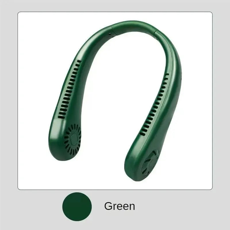 Long Life Mini Portable No Blade Hanging Neck 3 Speed Sport Fan
