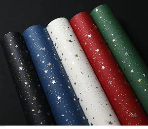 50*70cm Star Wrapping Paper Meteor Ribbon Gift Box