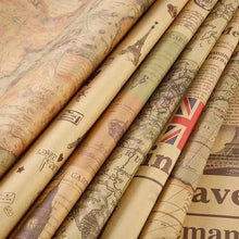 Retro Crafting Wrapping Paper