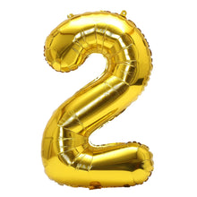 32inch Rainbow Gradient Number Foil Balloons