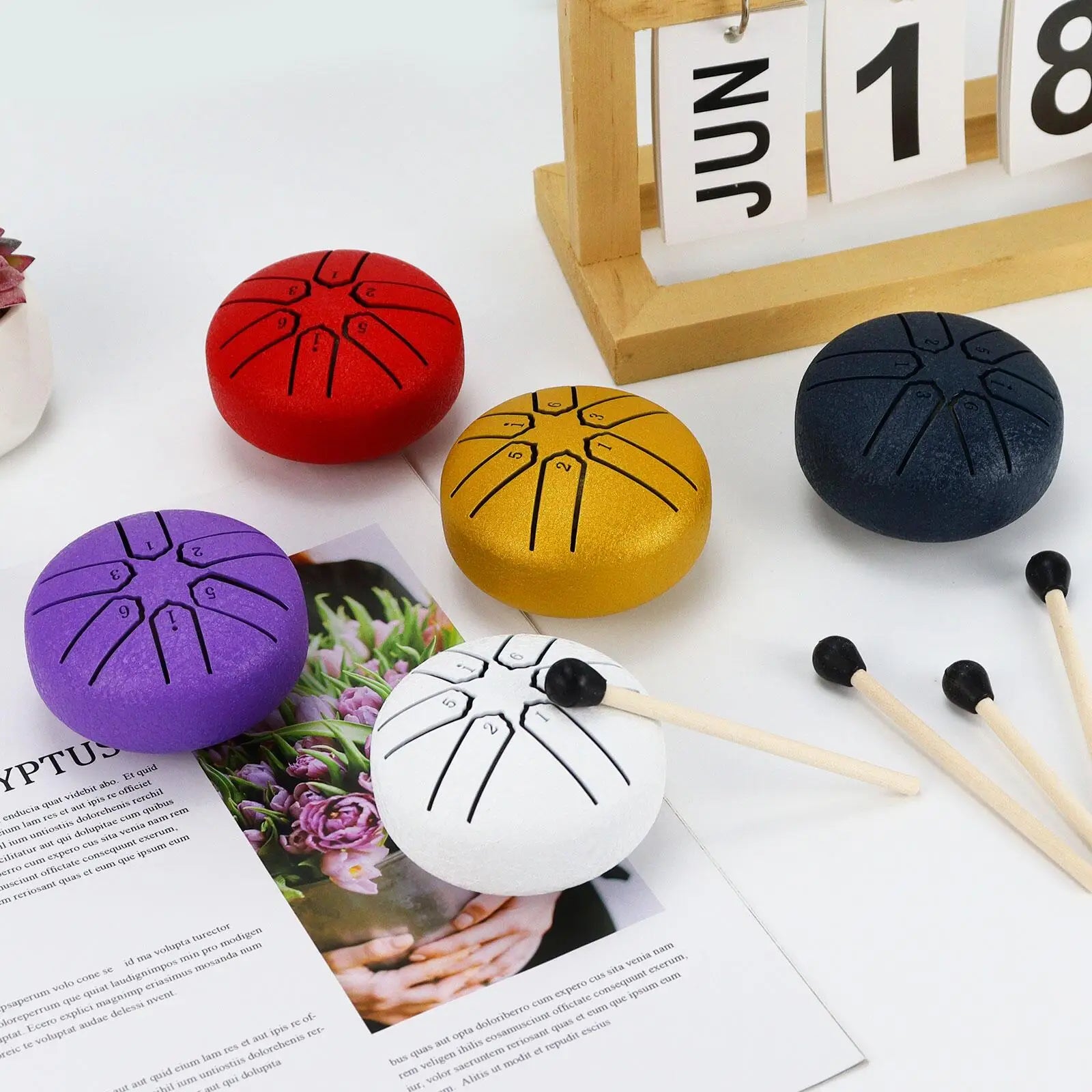 Ethereal Tongue Drum 3-Inch 6-Tone Hand Pan Drum