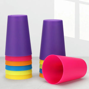Montessori Stack Cup Battle Table Game with Cognition Logic Training