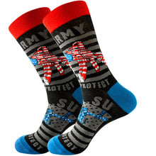 Happy Colorful Striped Combed Cotton Socks