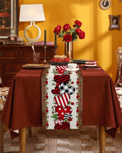 Valentines Day Red Rose Love Heart Wooden Dining Table Runner