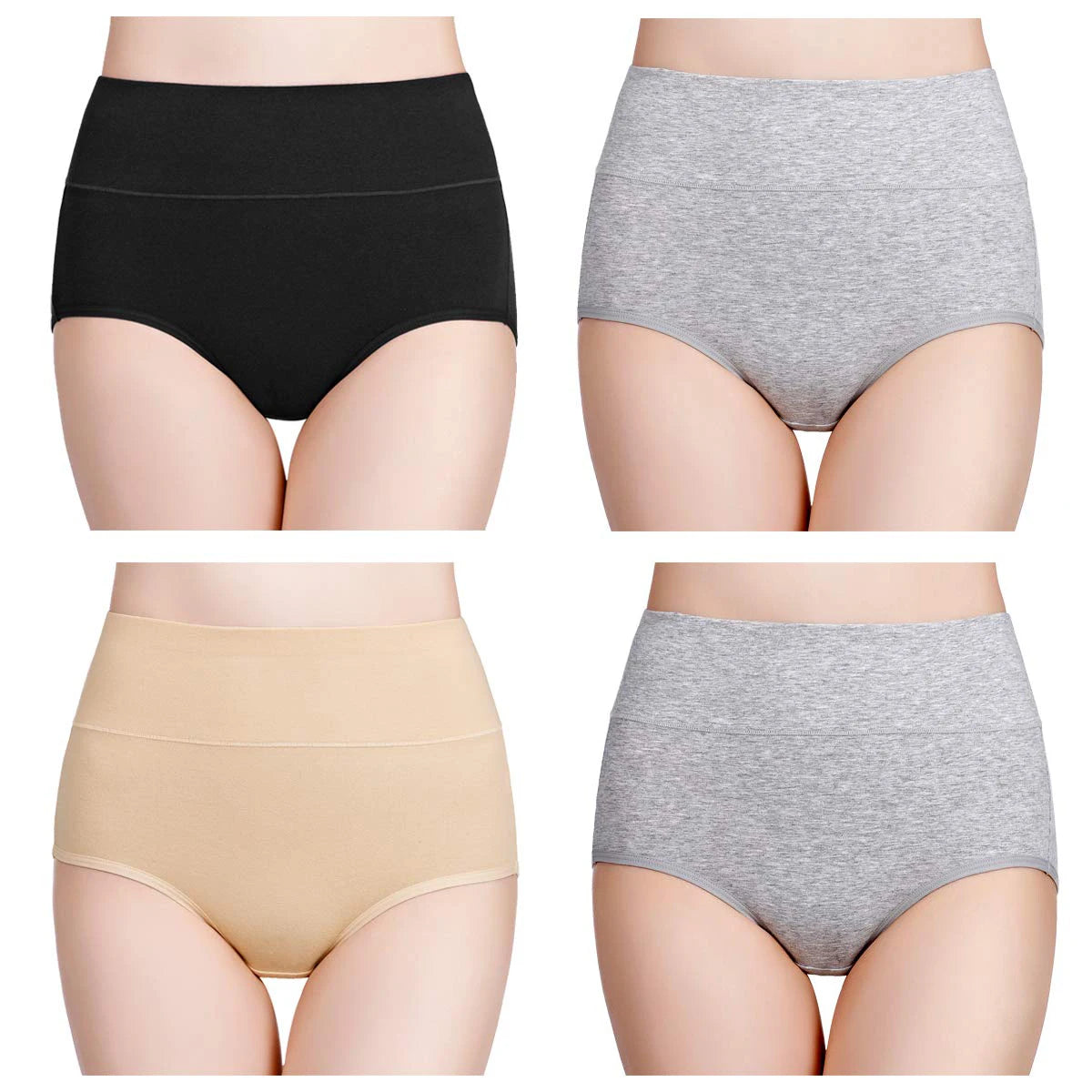 High Waist Cotton High-Waist Abdominal Briefs