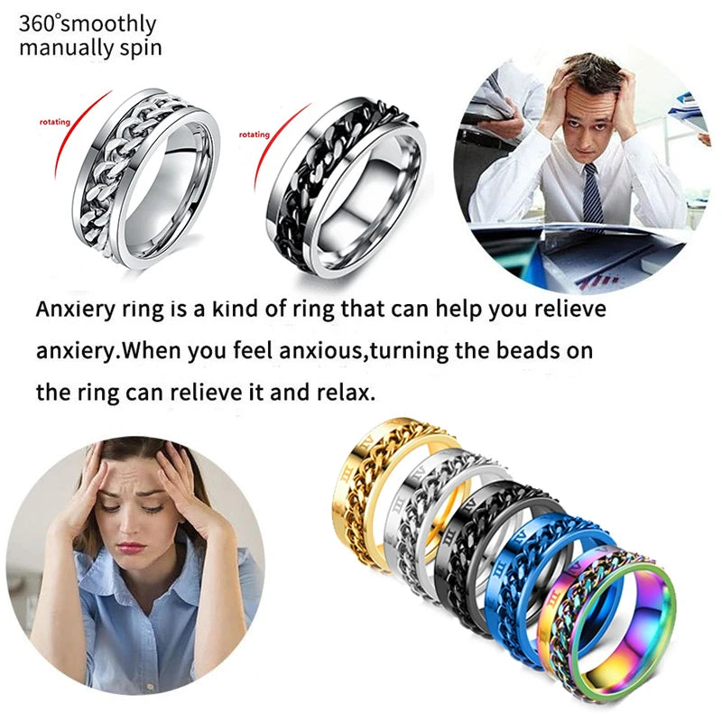 Titanium Steel Rotatable Chain Ring
