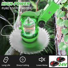 Foldable Brush Cutter Cordless Weed Wacker with 2 Large Capacity Batteries &13 Blades,
