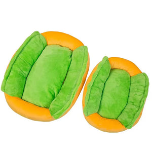 Hot Dog Shaped Detachable Washable Dog Bed