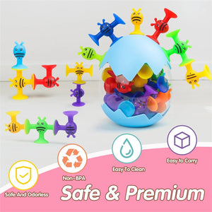 Soft Silicone Suction Cup Building Blocks