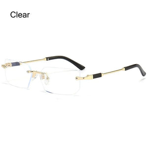 UV400 Rimless Rectangle Sunglasses