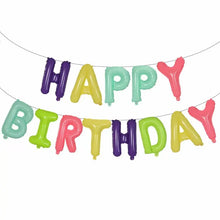 13pcs Happy Birthday Decoration Balloons Pink Blue Letter Foil Ballons Set Birthday Party Decor Air Globos Balony Anniversaire