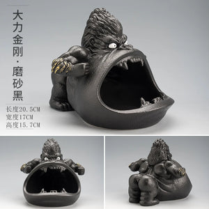 Creative Ceramic Gorilla Ashtray