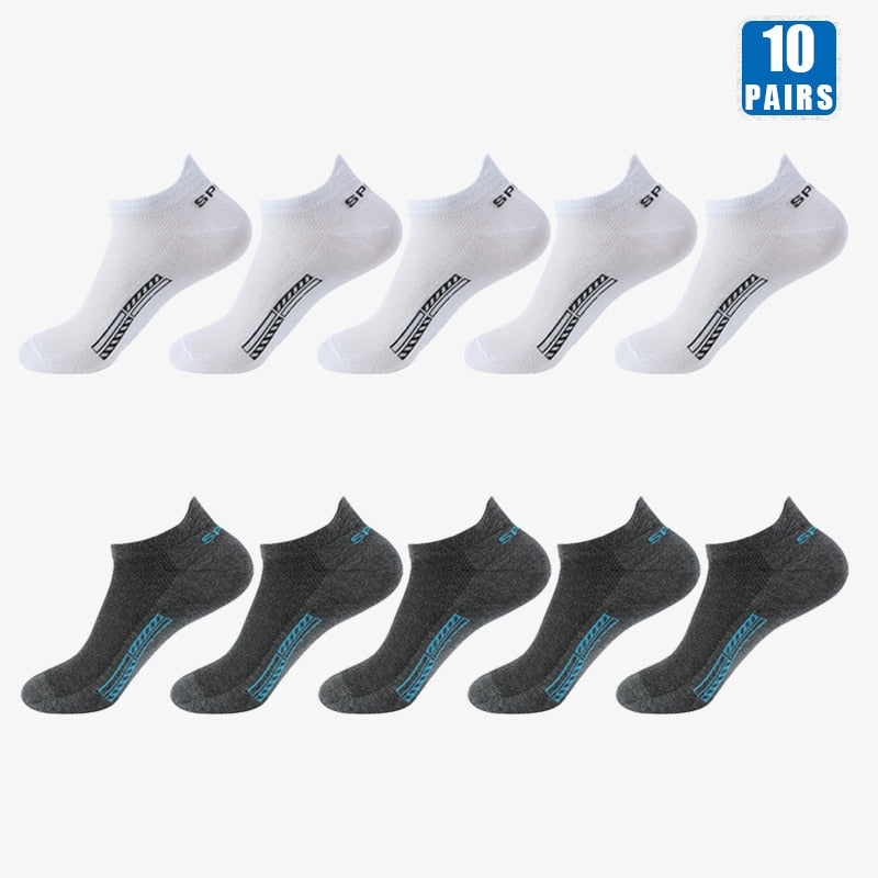 10 Pairs Cotton Crew Ankles