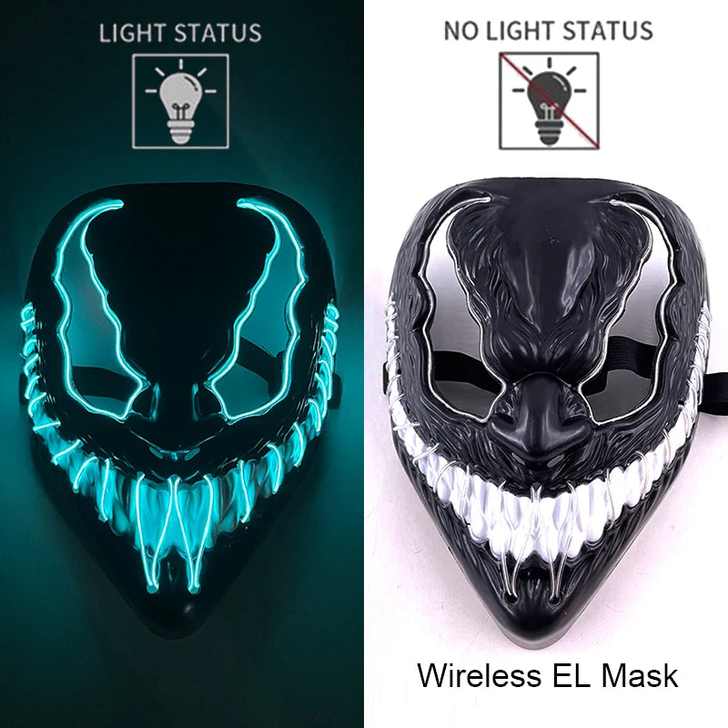 The Purge Horror Wireless LED Glow Mask