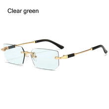 UV400 Rimless Rectangle Sunglasses