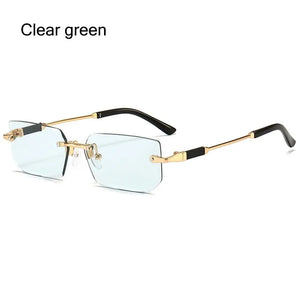 UV400 Rimless Rectangle Sunglasses