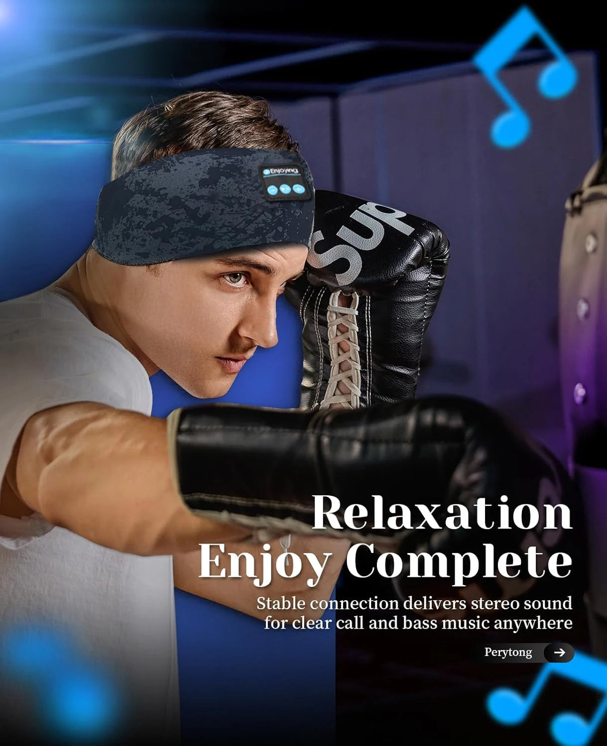 Bluetooth Elastic Wireless Headphones Headband