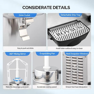 ROVSUN 14.4 Gal/54L Commercial Beverage Dispenser