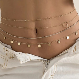 Vintage Belly Pearl Body Chain