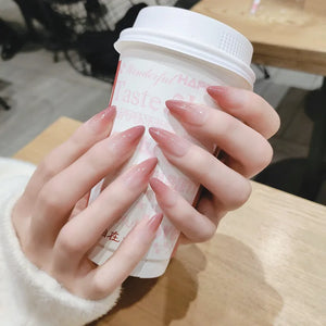 24pcs Mid Length Removable Wear Full Cover Nails