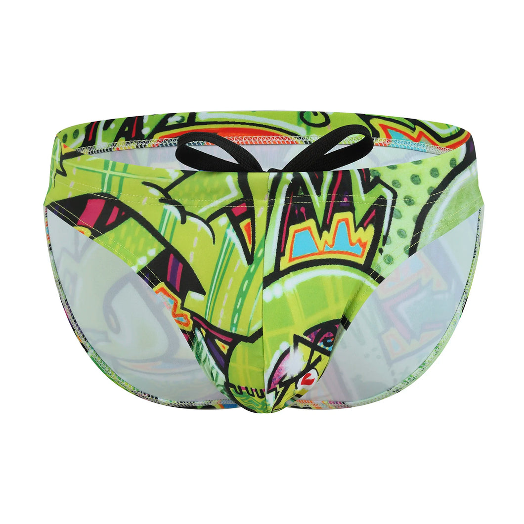 Colorful  Bikini Brief Swim Briefs