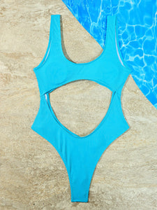 Ribbed One Piece Swimsuit