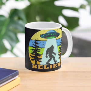 Bigfoot Ufo Alien Believe Classic Mug