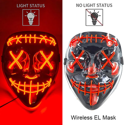 The Purge Horror Wireless LED Glow Mask