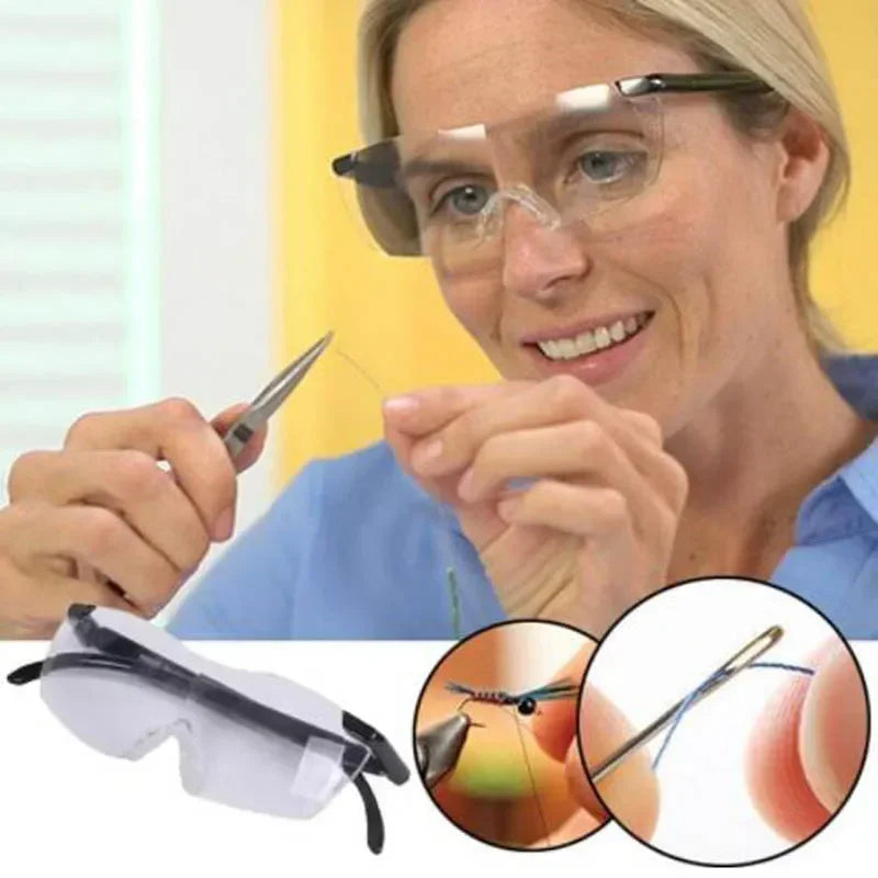 160% Magnification Magnifier Portable Helping Hand Glasses