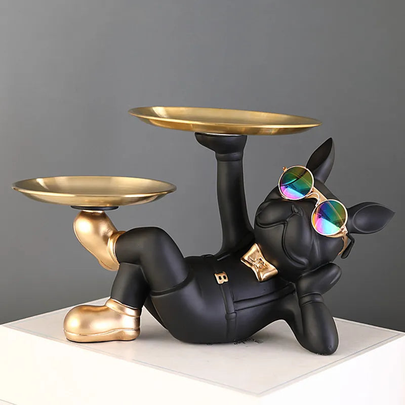 Cool Bulldog Figurine Statue