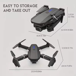 E88Pro 4K With 3 Battery 1080P Wide Angle HD Camera Foldable Drone
