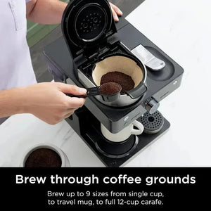 PMD4-Ninja CFN601 Espresso & Coffee Barista System Single-Serve Coffee & Nespresso Capsule Compatible