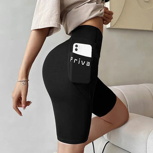 High Waist Casual Tight Shorts For Women