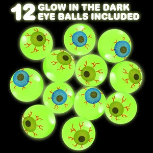 Halloween Eyeball Glow in The Dark Bouncy Ball