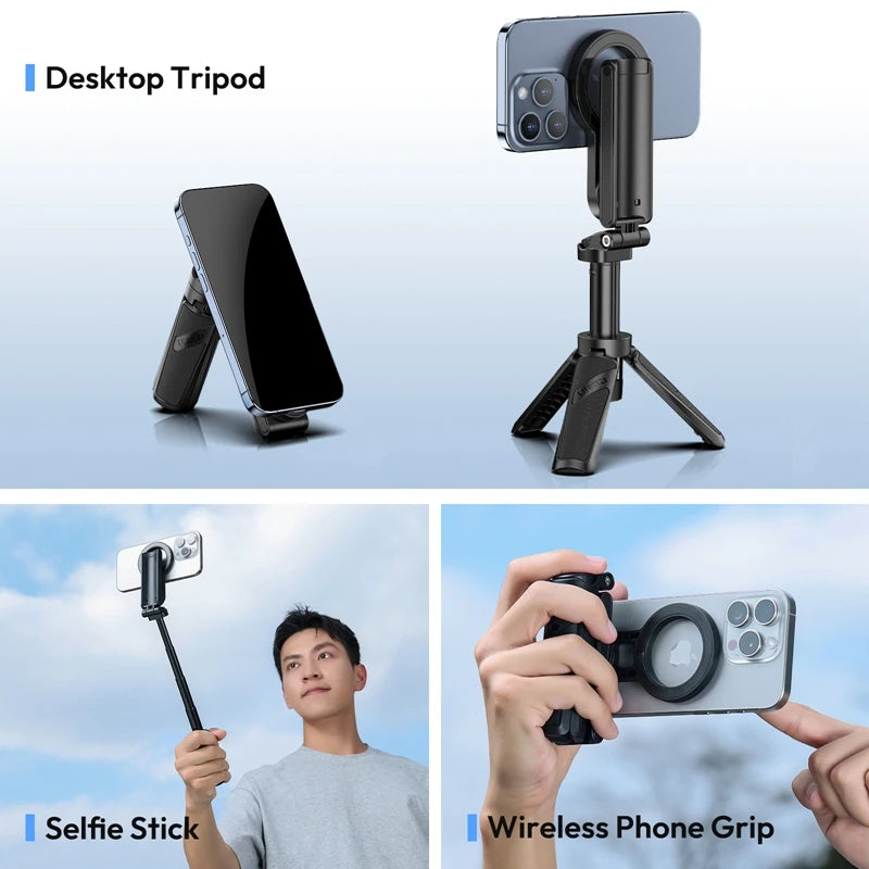 Ulanzi JJ03 Magnetic Phone Tripod Wireless Phone Grip Selfie Stick