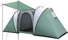 Family-Sized Weatherproof Camping Tent with Porch and Rainfly 2-Room Easy Setup