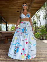Two Piece Large Skirt and Tube Top Set