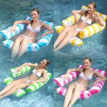 Inflatable 4-Tube Hammock Floating Water Mat