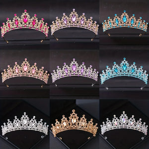 Wedding Crystal Bridal Silver Crown Tiara