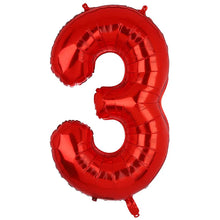 32inch Rainbow Gradient Number Foil Balloons