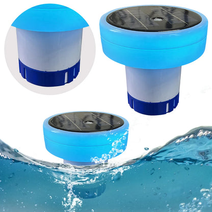 Solar Pool Water Clarifier Ionizer  Adjustable Chemical Delivery Anti-Sinking