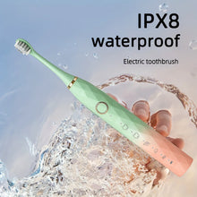 Electric Rotary Cleaning USB Rechargeable Toothbrush with 10 Heads