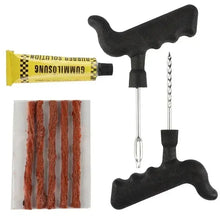 Car Tire Repair Tool Kit with Rubber Strips