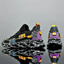 Breathable Designer Print Sneakers
