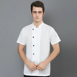 All Mesh Short Sleeve Waiter Shirts