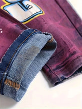 Trendy Slim Fit Patched Straight Jeans