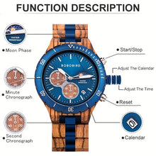 Surprise Him! BOBO BIRD Engraved Wooden Watch