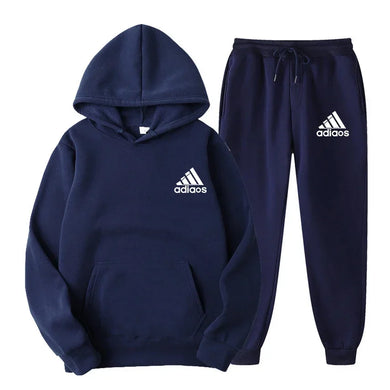 Hooded Top and Sweatpants Two-piece Set
