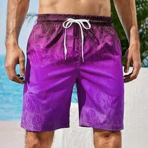 Gradient Palm Trees Hawaiian Beach Shorts